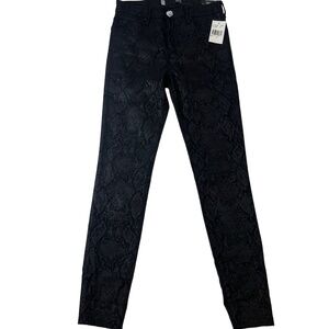 NWT Kut Black Snake Print High‎ Rise 5 Pocket Connie Skinny Pants Size 4